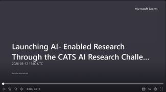 Screen grab of the opening slide for the AI Research Challenge webinar