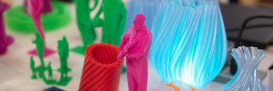 figurines printed out in 3D